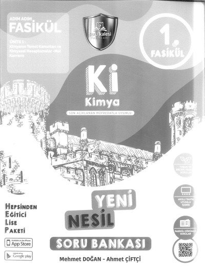 Kİ KİMYA YENİ NESİL SORU BANKASI YKS Fotokopi