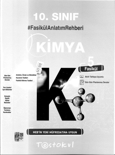 KİMYA FASİKÜL ANLATIM REHBERİ KİMYA YKS Fotokopi