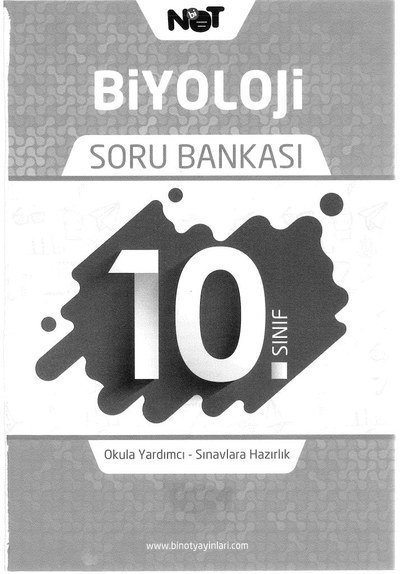 BİYOLOJİ SORU BANKASI YKS Fotokopi