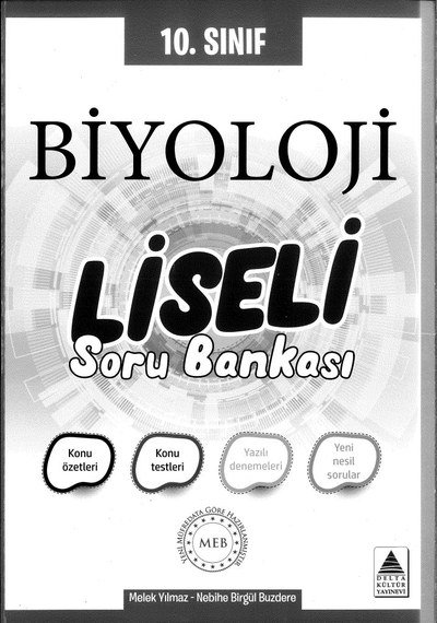 BİYOLOJİ LİSELİ SORU BANKASI YKS Fotokopi