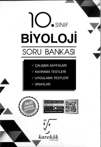 BİYOLOJİ SORU BANKASI YKS Fotokopi