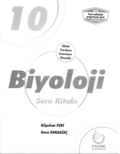 BİYOLOJİ SORU KİTABI YKS Fotokopi