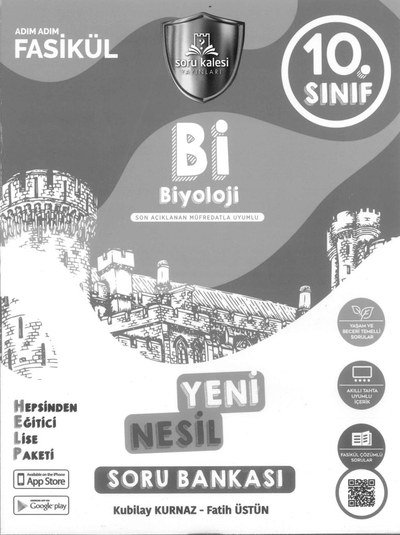 Bİ BİYOLOJİ YENİ NESİL SORU BANKASI ADIM ADIM FASİKÜL YKS Fotokopi