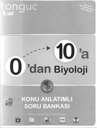 0'DAN 10'A BİYOLOJİ KONU ANLATIMLI SORU BANKASI YKS Fotokopi