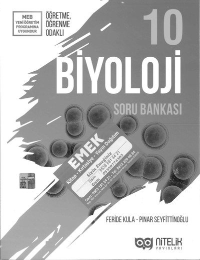 BİYOLOJİ SORU BANKASI YKS Fotokopi
