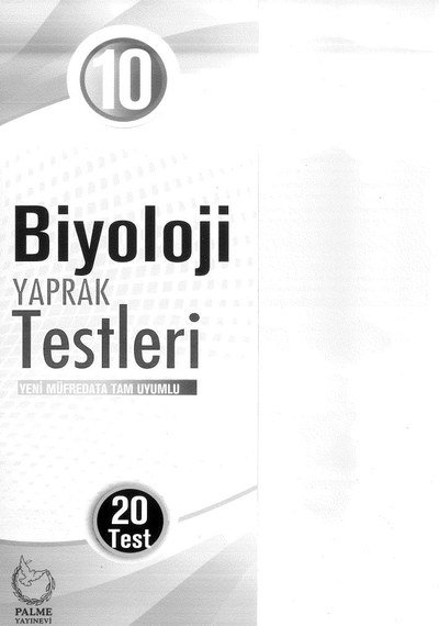 BİYOLOJİ YAPRAK TESTLERİ YKS Fotokopi