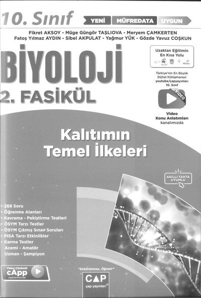 BİYOLOJİ 2. FASİKÜL KALITIMIN GENEL İLKELERİ YKS Fotokopi