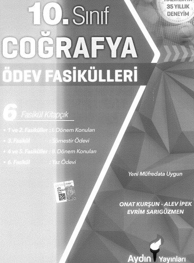 COĞRAFYA ÖDEV FASİKÜLLERİ 6 FASİKÜL KİTAPÇIK YKS Fotokopi