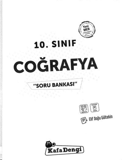 COĞRAFYA SORU BANKASI YKS Fotokopi
