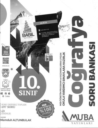 COĞRAFYA SORU BANKASI YKS Fotokopi