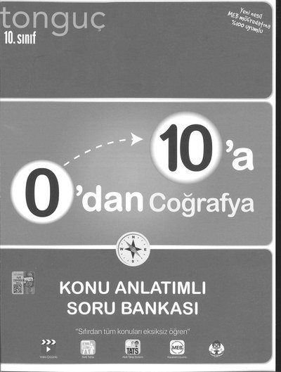 0'DAN 10'A COĞRAFYA KONU ANLATIMLI SORU BANKASI YKS Fotokopi