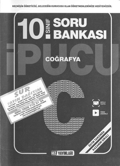 SORU BANKASI COĞRAFYA YKS Fotokopi