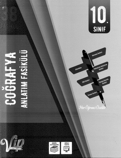 COĞRAFYA ANLATIM FASİKÜLÜ YKS Fotokopi