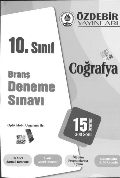 BRANŞ DENEME SINAVI COĞRAFYA 15 DENEME 300 SORU YKS Fotokopi