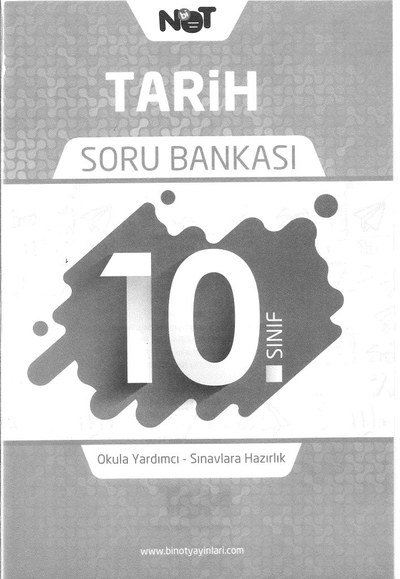 TARİH SORU BANKASI YKS Fotokopi