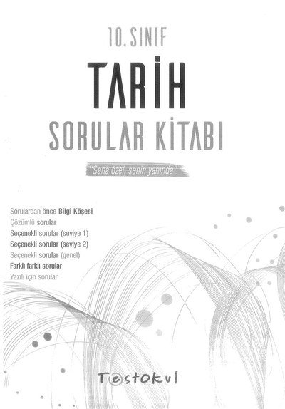 TARİH SORULAR KİTABI YKS Fotokopi