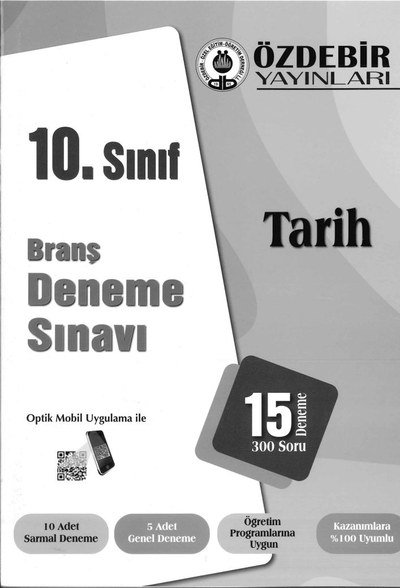 BRANŞ DENEME SINAVI TARİH 15 DENEME 300 SORU YKS Fotokopi