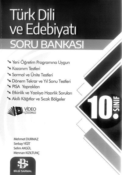 TÜRK DİLİ VE EDEBİYATI SORU BANKASI YKS Fotokopi