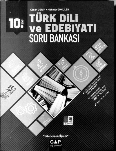 TÜRK DİLİ VE EDEBİYATI SORU BANKASI YKS Fotokopi