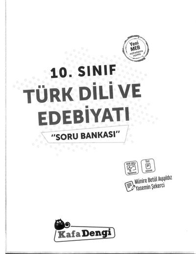 TÜRK DİLİ VE EDEBİYATI SORU BANKASI YKS Fotokopi