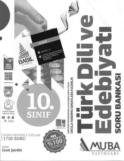 TÜRK DİLİ VE EDEBİYATI SORU BANKASI YKS Fotokopi