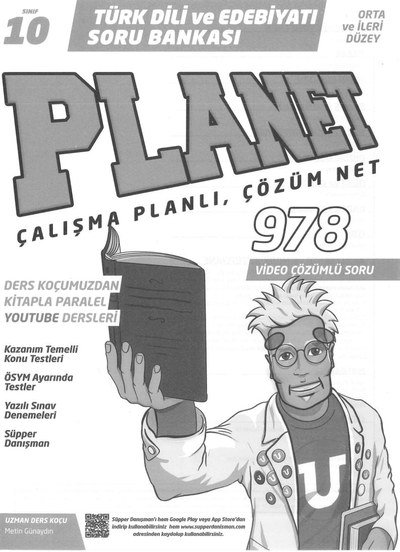 TÜRK DİLİ VE EDEBİYATI SORU BANKASI PLANET ÇALIŞMA PLANLI ÇÖZÜM NET YKS Fotokopi