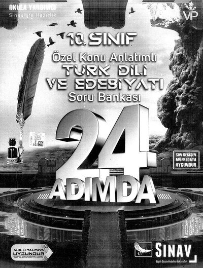 ÖZEL KONU ANLATIMLI TÜRK DİLİ VE EDEBİYATI SORU BANKASI 24 ADIMDA YKS Fotokopi