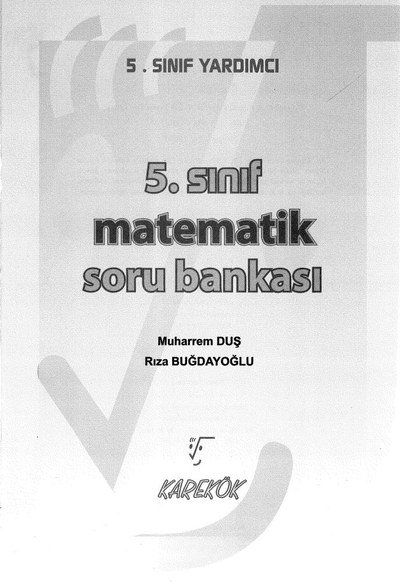 MATEMATİK SORU BANKASI YKS Fotokopi