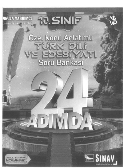 ÖZEL KONU ANLATIMLI TÜRK DİLİ VE EDEBİYATI SORU BANKASI 24 ADIMDA YKS Fotokopi