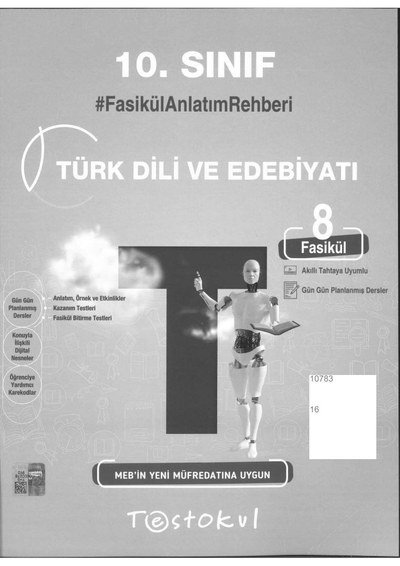 TÜRK DİLİ VE EDEBİYATI FASİKÜL ANLATIM REHBERİ YKS Fotokopi