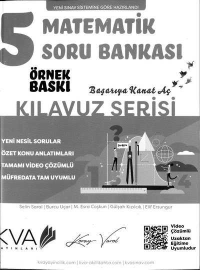 MATEMATİK SORU BANKASI YKS Fotokopi