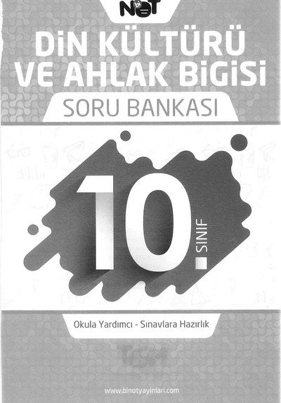DİN KÜLTÜRÜ VE AHLAK BİLGİSİ SORU BANKASI YKS Fotokopi