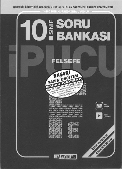 SORU BANKASI FELSEFE YKS Fotokopi