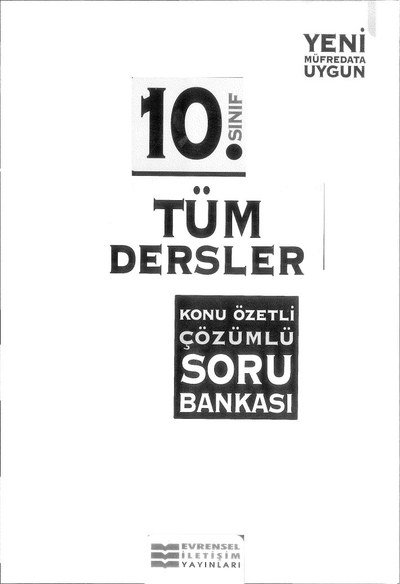 TÜM DERSLER KONU ÖZETLİ ÇÖZÜMLÜ SORU BANKASI YKS Fotokopi