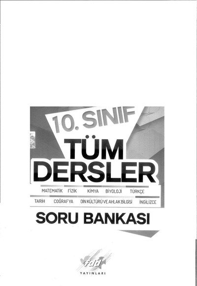 TÜM DERSLER SORU BANKASI YKS Fotokopi