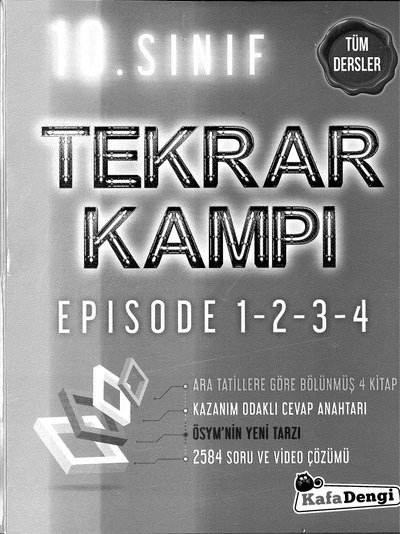 TÜM TEKRAR KAMPI EPISODE 1-2-3-4 YKS Fotokopi