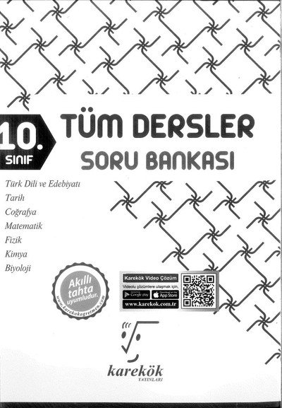 TÜM DERSLER SORU BANKASI YKS Fotokopi