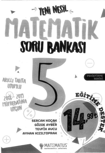 MATEMATİK SORU BANKASI YKS Fotokopi