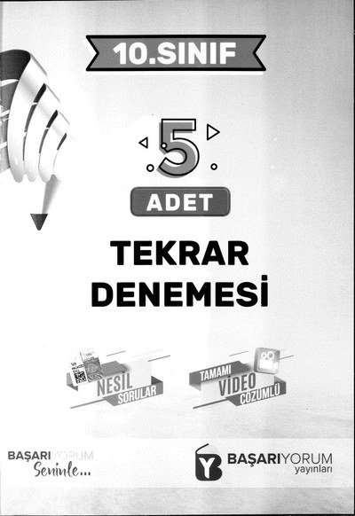 5 ADET TEKRAR DENEMESİ YKS Fotokopi
