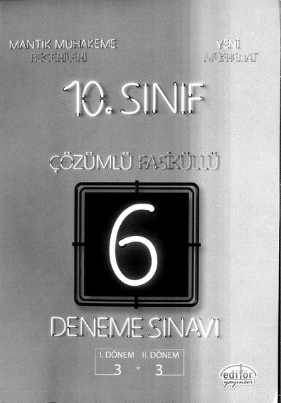 ÇÖZÜMLÜ FASİKÜLLÜ DENEME SINAVI 3+3 YKS Fotokopi