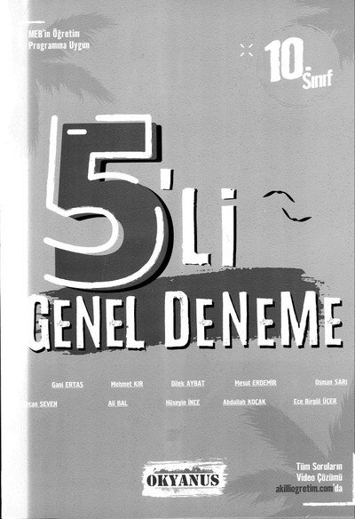 5'Lİ DENEME GENEL DENEME YKS Fotokopi