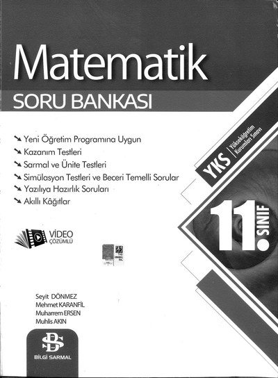 MATEMATİK SORU BANKASI YKS Fotokopi