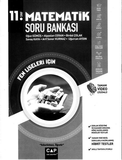 MATEMATİK SORU BANKASI FEN LİSELERİ İÇİN YKS Fotokopi