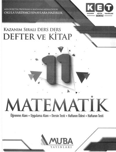 KAZANIM SIRALI DERS DERS DEFTER KİTAP MATEMATİK YKS Fotokopi