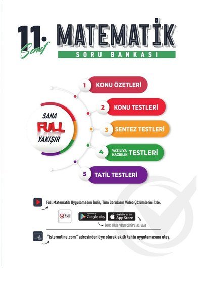 MATEMATİK SORU BANKASI SANA FULL YAKIŞIR YKS Fotokopi