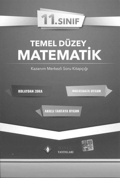 TEMEL DÜZEY MATEMATİK KAZANIM MERKEZLİ SORU KİTAPÇIĞI YKS Fotokopi