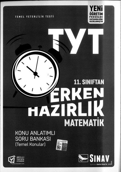 TYT ERKEN HAZIRLIK MATEMATİK KONU ANLATIMLI SORU BANKASI (TEMEL KONULAR) YKS Fotokopi