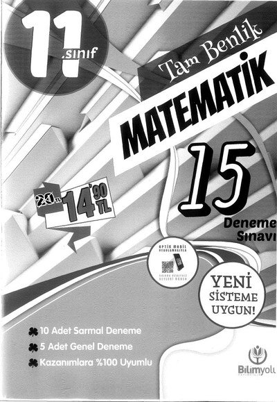 TAM BENLİK MATEMATİK 15 DENEME SINAVI YKS Fotokopi