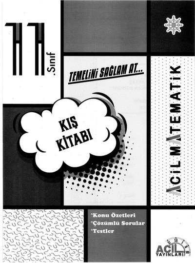KIŞ KİTABI TEMELİNİ SAĞLAM AT ACİL MATEMATİK YKS Fotokopi