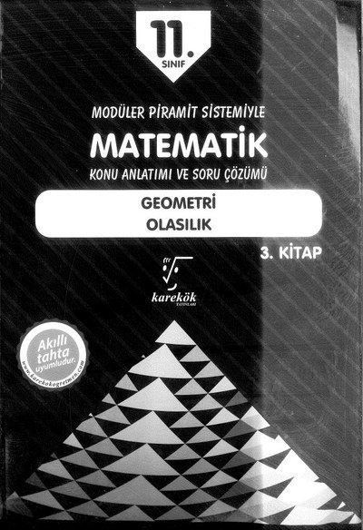 MATEMATİK KONU ANLATIMI VE SORU ÇÖZÜMÜ GEOMETRİ OLASILIK YKS Fotokopi